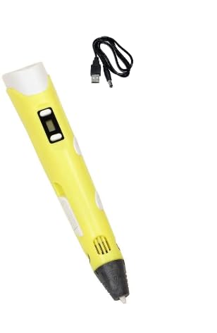 3D Pen for Kids with Adjustable Temperature - LCD Display,USB Powered, Filament Included 3D Drawing Pen 3D Printer Pen for Kids (Blue)