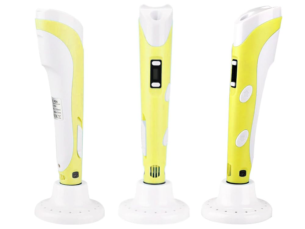 3D Pen for Kids with Adjustable Temperature - LCD Display,USB Powered, Filament Included 3D Drawing Pen 3D Printer Pen for Kids (Blue)