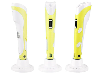 3D Pen for Kids with Adjustable Temperature - LCD Display,USB Powered, Filament Included 3D Drawing Pen 3D Printer Pen for Kids (Blue)