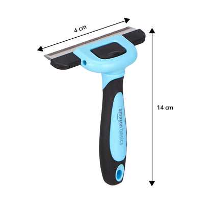 Amazon Basics Self Cleaning Slicker Pet Grooming Brush | Pet Cleaning Tool Suitable for All Pets | Rectangular Shape