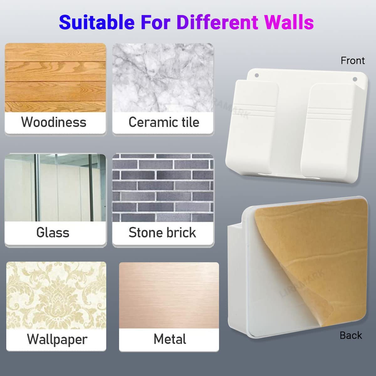 LIRAMARK Mobile Phone Charging Stand, Storage Holder, Bedside Fixed Rack, Home Organization and Storage Supplies, Bedroom Accessories, Office Accessories, Bathroom Accessories (Pack of 1)