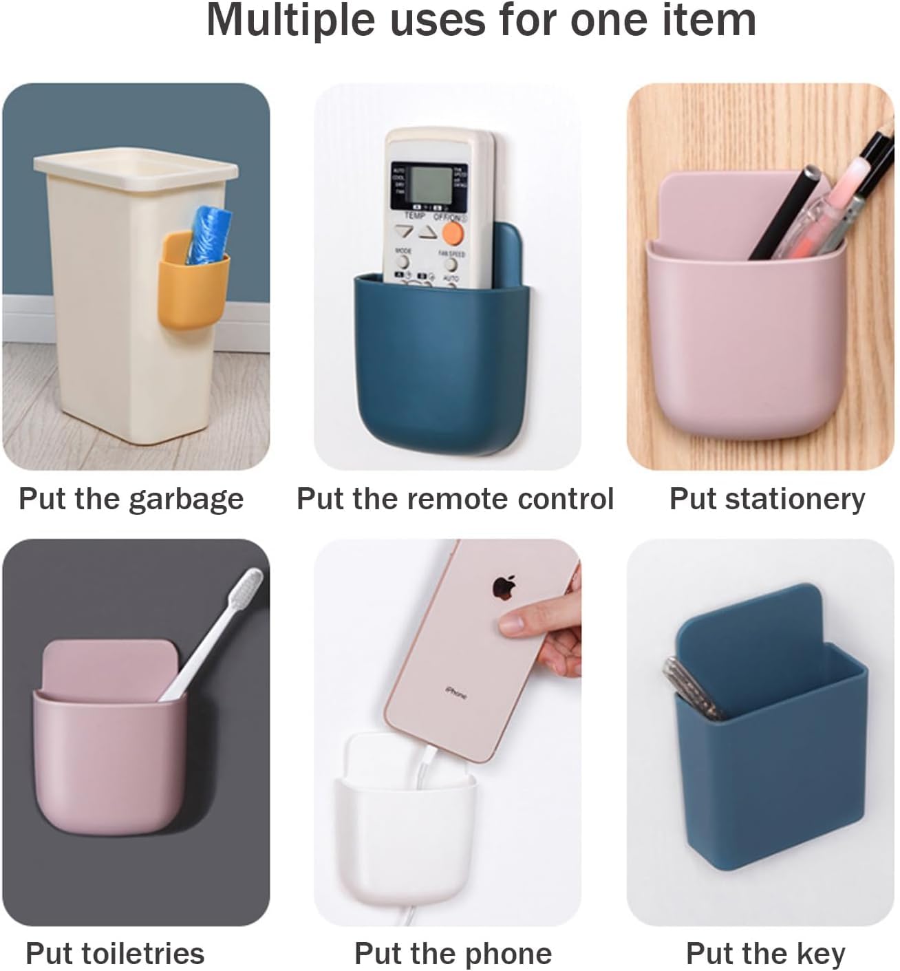 LIRAMARK Mobile Phone Charging Stand, Storage Holder, Bedside Fixed Rack, Home Organization and Storage Supplies, Bedroom Accessories, Office Accessories, Bathroom Accessories (Pack of 1)