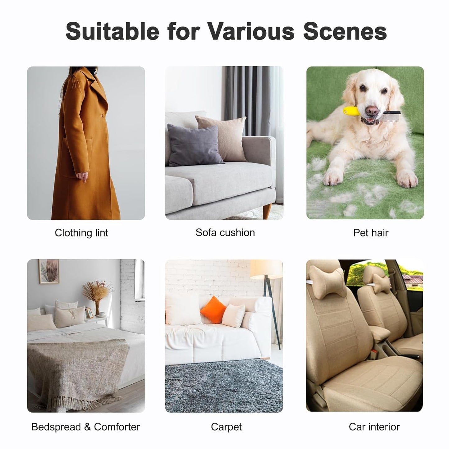 Pet Hair Removal Glove, Reusable Electrostatic Cats & Dogs Hair Removal Tool for Couch, Furniture, Carpet, Car Seat, Clothes 1PCS