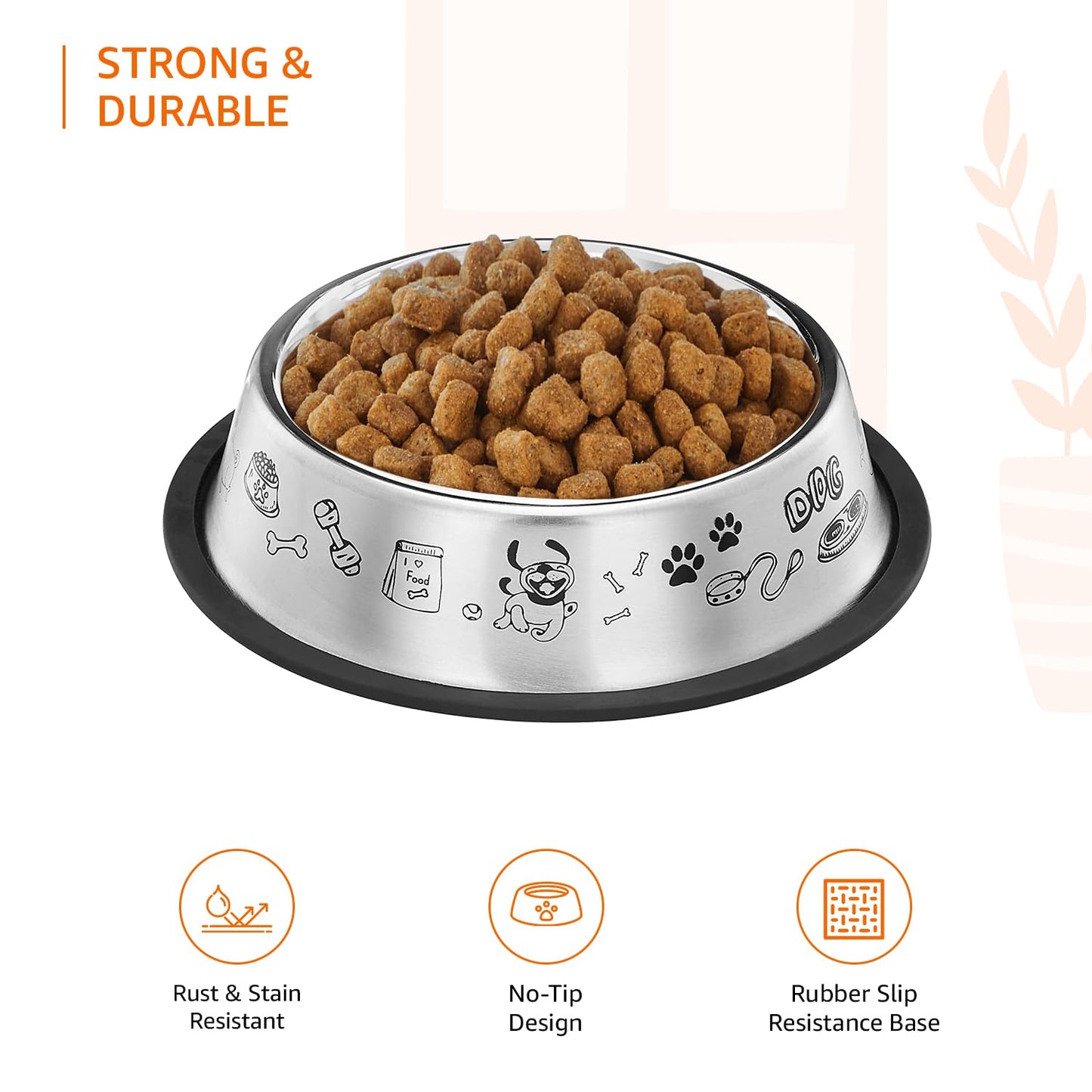 Amazon Basics Self Cleaning Slicker Pet Grooming Brush | Pet Cleaning Tool Suitable for All Pets | Rectangular Shape