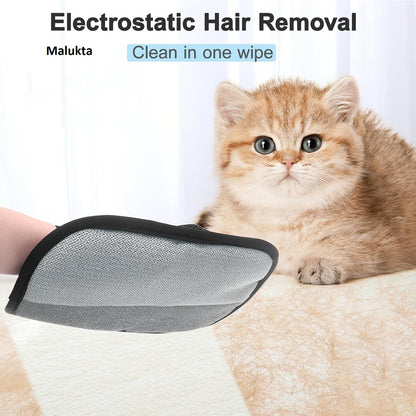 Pet Hair Removal Glove, Reusable Electrostatic Cats & Dogs Hair Removal Tool for Couch, Furniture, Carpet, Car Seat, Clothes 1PCS